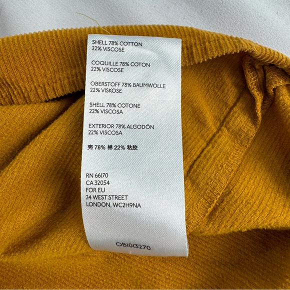 Anthropologie Maeve Maria babydoll button back corduroy blouse oversized small - Picture 10 of 14